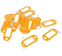 XYWHPGV Etiquetas de plástico para etiquetas de identificación con llavero con anillo dividido, 20 piezas, naranja(d9264 6adab be4d1 d4b26 026af 51cf1
