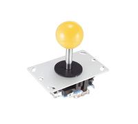 XYWHPGV Joystick Control Stick Rocker Switch 4 vías Bola amarilla Mango superior Piezas de bricolaje Juego de arcade clásico Competencia de lucha 4NO momentáneo(f9e78 ccc67 b891d 0ef3b 6e6d7 61573