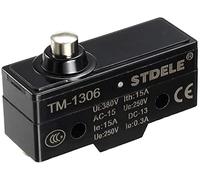 XYWHPGV TM-1306 SPDT 1NO 1NC Terminales de tornillo de microinterruptor tipo palanca con botón a presión de lengüeta corta(c361d 5173c ffbb0 0c287 c10e8 ff249