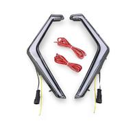 XYWOPO 2 Luces de señal de Giro con Forma de colmillo for Polaris, RZR XP 1000 Turbo 2019-2023, Conjunto de Luces Delanteras LED IP67 Luz LED para Rejilla Central