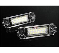 XYWOPO 2 Luces LED for matrícula, Color Blanco, Canbus, for MB M Class ML W163 LCI 2001-2005 Luz de matrícula de Coche