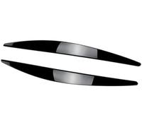 XYWOPO ABS Faro Ajuste del párpado lámpara ceja Pegatina Cubierta calcomanía Negro Brillante, for Skoda, for Octavia, MK3 15-17 Coche Moldura de ceja para Faros Delanteros