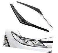 XYWOPO Ajuste de la Cubierta del párpado de la ceja del Faro del Faro Negro Brillante, for Toyota, Camry SE XSE XLE L LE 2018 2019 2020 Moldura de ceja para Faros Delanteros