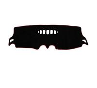 XYWOPO Alfombrilla Protectora for salpicadero de Coche RHD, Accesorios for Alfombra Protectora for Instrumentos, for Ford, Mondeo, 2007-2012 Alfombrilla para salpicadero de Coche(Black(Red Edge))
