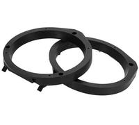 XYWOPO Anillo espaciador de altavoz 2 piezas, adaptador tweeter for Civic, 2006-2011, resistente al agua, for 6.5#39;#39; ABS negro delantero Juego de anillos espaciadores para altavoces de co