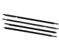 XYWOPO Burletes for puertas y ventanas, 4 unidades, for molduras exteriores de ventanas de coche, burlete de sellado, tira de clima, moldura de ABS, for Toyota, for Corolla, for Altis 2003-2007 Tira d