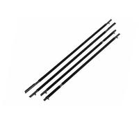 XYWOPO Burletes for puertas y ventanas de automóviles, for Toyota, for Land, for Cruiser, for Prado 120 2003-2009 Burletes impermeables for puertas Tira de sellado para puerta de coche(Black-Rear Pair