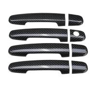 XYWOPO Cubierta de manija puerta ABS estilo fibra carbono, for Toyota, Corolla, 2004-2012 Cubierta para manija de puerta de coche