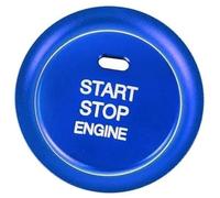 XYWOPO Decoración del coche, interruptor de botón parada arranque motor, pegatina tapa embellecedora cubierta, para 3 Axela Cx-3 Cx-4 Cx-5 Ajuste del interruptor de encendido(Blue)