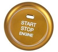 XYWOPO Decoración del coche, para 3 Axela Cx-3 Cx-4 Cx-5 Interruptor de botón parada arranque motor Reemplazar la cubierta Embellecedor Marco Ajuste del interruptor de encendido(Gold)