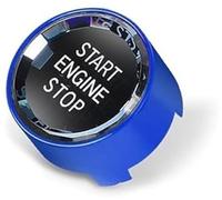 XYWOPO Decoración del coche, para Bmw 1 2 3 4 5 6 7 Serie F20 F21 F22 F23 F30 F34 F10 F18 F12 F07 F01 F02 Marco de la etiqueta engomada botón Ajuste del interruptor de encendido(BLACK 01 Blue)