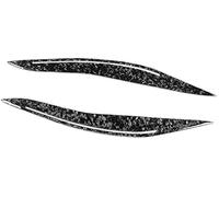 XYWOPO Embellecedor de la Cubierta del párpado de la ceja del Faro Delantero de Fibra de Carbono, for, Serie 5 F10 2010 2011 2012 2013 Moldura de ceja para Faros Delanteros