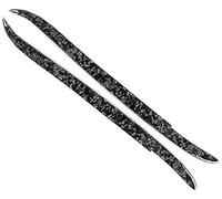 XYWOPO Embellecedor de la Cubierta del párpado de la ceja del Faro Delantero de Fibra de Carbono, for, Serie 5 E39 1997 1998 1999 2000 2001 2002 2003 Moldura de ceja para Faros Delanteros