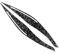 XYWOPO Embellecedor de la Cubierta del párpado de la ceja del Faro Delantero de Fibra de Carbono, for, Serie 3 E90 E91 Sedan y Wagon de 4 Puertas, for, M3 E90 Sedan 2008-2012 Moldura de ceja para FA