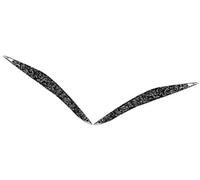 XYWOPO Embellecedor de la Cubierta del párpado de la ceja del Faro Delantero de Fibra de Carbono, for, Serie 5 F10 2010 2011 2012 2013 Moldura de ceja para Faros Delanteros