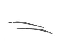 XYWOPO Etiqueta engomada de la ceja del faro embellecedor decoración del párpado cubierta negra con bandera de Italia fibra de carbono, for Alfa Romeo, Giulia 15-24 Moldura de ceja para faros delanter