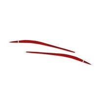 XYWOPO Etiqueta engomada de la cubierta del párpado del ajuste de la ceja del faro de fibra de carbono rojo con la bandera de Italia, for Alfa Romeo, Giulia 15-24 Moldura de ceja para faros delanteros