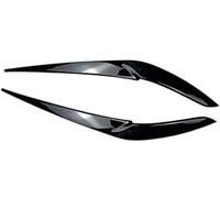 XYWOPO Etiqueta engomada de la decoración de Las Cejas del Faro, Adornos de Cejas del párpado del Faro con patrón Forjado, Negro Brillante, for, X5 2018-2022, for, X6 2019-2022 Moldura de ceja para