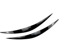 XYWOPO Etiqueta engomada del ajuste del párpado de las cejas del faro del coche cubierta de los biseles del faro del ABS, for Hyundai, i30 i30N MK3 RS 2017 2018 2019 2020, negro brillante Moldura de c