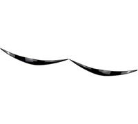 XYWOPO Etiqueta engomada del ajuste del párpado de las cejas del faro del coche cubierta de los biseles del faro del ABS, for Hyundai, i30 i30N MK3 RS 2017 2018 2019 2020, negro brillante Moldura de c