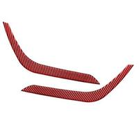 XYWOPO Fibra de Carbono Faro Ceja Párpado Cubierta Faro Trim Pegatinas Decoración Izquierda Derecha, for Toyota, for Tundra, 2014-2021, Rojo Moldura de ceja para Faros Delanteros
