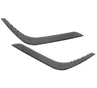 XYWOPO Fibra de Carbono Faro Ceja Párpado Cubierta Faro Trim Pegatinas Decoración Izquierda Derecha, for Toyota, for Tundra, 2014-2021, Negro Moldura de ceja para Faros Delanteros