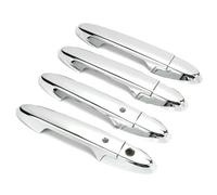 XYWOPO For City, 2014-2020, cubierta de manija puerta coche carbono cromado, pegatinas cuenco, accesorios, estilo Cubierta para manija de puerta de coche(Silver 3 Holes)