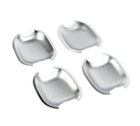 XYWOPO For Ford, for Focus, 3 MK3, for, Kuga 2, manija de agarre puerta delantera y trasera coche, cubiertas protectoras, pegatinas tapa Cubierta para manija de puerta de coche(Silver Bowl 4 Door)