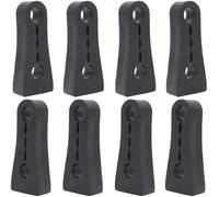 XYWOPO For Toyota, RAV4, XA20, XA30, XA40, XA50 (2001-2022), amortiguador de cerradura puerta, sello, protector impactos, almohadilla reductora ruido (tamaño: 4 unidades) Amortiguador(BLACK 8Pcs)