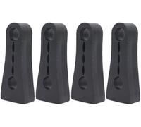 XYWOPO For Toyota, RAV4, XA20, XA30, XA40, XA50 (2001-2022), amortiguador de cerradura puerta, sello, protector impactos, almohadilla reductora ruido (tamaño: 4 unidades) Amortiguador(BLACK 4Pcs)