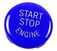 XYWOPO Interruptores de botón coche, interruptor parada arranque del motor, cubierta reemplazo, para chasis para Bmw E, para X1, para X3, para X5, para X6 Ajuste del interruptor de encendido(Blue)