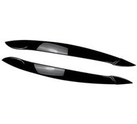 XYWOPO Lámpara de Faro Cubierta de ceja Pegatina embellecedora de párpado ABS Negro Brillante, for Coche, X5 E70 08-13 Moldura de ceja para Faros Delanteros