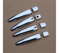 XYWOPO Moldura embellecedora de tapa captura cubierta manija puerta coche cromada negra brillante, for NISSAN, Pulsar C13 2015-2019 Cubierta para manija de puerta de coche(Silver 2 Buttons)