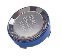 XYWOPO Molduras interiores del coche Botón de arranque motor Cubierta repuesto Interruptor parada, para Bmw, para X1, para X5 E70, para X6 E71 Z4 E89 Ajuste del interruptor de encendido(Blue)