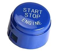 XYWOPO Molduras interiores del coche Botón de arranque motor Reemplazar la cubierta Interruptor parada Accesorio Decoración llave, para Bmw F10 F11 Ajuste del interruptor de encendido(BLACK B Blue)