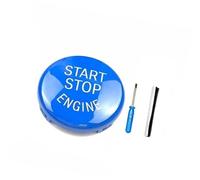 XYWOPO Molduras interiores del coche, cubierta de reemplazo botón interruptor parada arranque motor, para Bmw 1/3, para 5 para Series E87 E90/E91/E92/E93 Ajuste del interruptor de encendido(Blue)