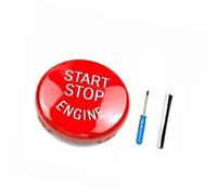 XYWOPO Molduras interiores del coche, cubierta de reemplazo botón interruptor parada arranque motor, para Bmw 1/3, para 5 para Series E87 E90/E91/E92/E93 Ajuste del interruptor de encendido(Rot)