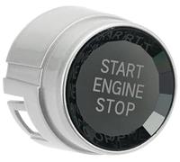 XYWOPO Molduras interiores del coche, embellecedor de la cubierta interruptor botón pulsador motor, para Bmw 5 6 7 para Series F01 F02 F10 F11 F12 Ajuste del interruptor de encendido(Silver)