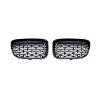 XYWOPO Parrilla cromada de diamante negro, 1 par de piezas de reparación antirresistencia for exteriores, for, for 1 Serie F20 F21 2011 2012 2013 2014 Parrilla delantera para coche(Mint)
