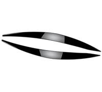 XYWOPO Pegatina for Cejas de Faros Delanteros, Cubierta Decorativa for párpados, ABS Negro Brillante, for Ford, Focus, MK4 19-21 Moldura de ceja para Faros Delanteros