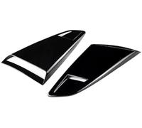 XYWOPO Protector de Cristal Trasero Cubierta de Pala de ventilación Lateral de Coche con Rejilla de Ventana Trasera, para Ford para Mustang 2015-2020(Black Glossy Black)