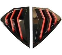 XYWOPO Protector de Cristal Trasero Cubierta de persiana Lateral de Coche con Rejilla de Ventana Trasera, para 3 Axela Hatchback 2019 2020-2022(Black Gloss Black)