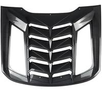 XYWOPO Protector de Cristal Trasero Persianas para Ventana Trasera, persianas para Parabrisas, persiana para Parrilla, para Ford, para Mustang GT Ecoboost, para Coupe 2024 2025(Black Carbon Look)