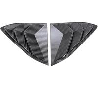 XYWOPO Protector de Cristal Trasero Rejilla de Ventana Trasera, 1 par, para Chevrolet, para Corvette C8, para Coupe 2020-2024, Cubierta persiana,(Black Carbon Fiber Look)