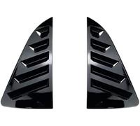 XYWOPO Protector de Cristal Trasero Rejilla de Ventana Trasera Cubierta Obturador Coche Ventilación Lateral embellecedora, para Volkswagen, para VW, para Polo Mk5 6R 6C(Black Glossy Black)