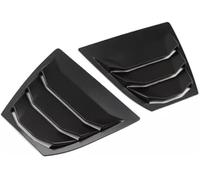 XYWOPO Protector de Cristal Trasero Rejilla de Ventana Trasera, para 3 Axela 2014-2018, 2 Piezas de Rejillas Laterales, Rejilla de ventilación, Cubierta, alerón embellecedor(Black Matte Black)