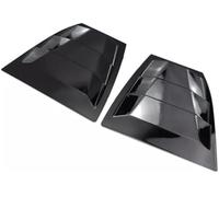 XYWOPO Protector de Cristal Trasero Rejilla de Ventana Trasera, para 3 Axela 2014-2018, 2 Piezas de Rejillas Laterales, Rejilla de ventilación, Cubierta, alerón embellecedor(Black Gloss Black)