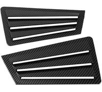 XYWOPO Protector de Cristal Trasero Rejilla de Ventana Trasera, para 3 Sedan 2003-2008, alerón Adhesivo embellecedor de Cubierta de persiana Lateral de Coche(Black Carbon)