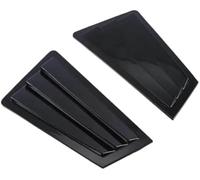 XYWOPO Protector de Cristal Trasero Rejilla de Ventana Trasera, para 3 Sedan 2003-2008, Cubierta de persiana, moldura de ventilación Lateral, alerón de decoración de Parabrisas(Black Gloss Black)