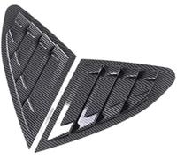 XYWOPO Protector de Cristal Trasero Rejilla de Ventana Trasera, para Chevrolet, para Malibu 2016-2020, alerón Adhesivo embellecedor de Cubierta de Obturador Lateral de Coche(Black Carbon)